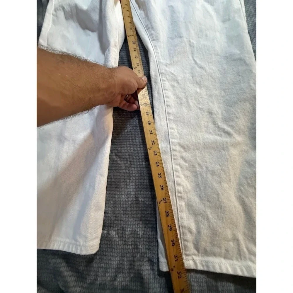 Rocawear Classic Fit‎ White Denim Jeans Mens Straight Streetwear Hip Hop 40X32